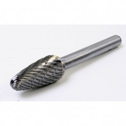 12mm RBF Head Carbide Rotary Tool Point Burr Milling Shank Double cut ASTA UK