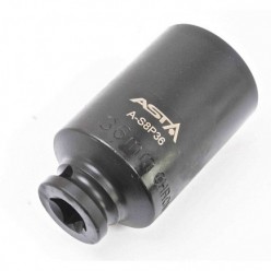 ASTA A-S8P36 36mm Hub Nut 12 Point Deep Impact Socket 1/2" Drive (2)