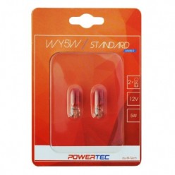 WY5W 12V Bulb Powertec Standard Amber Blister T10 5W Side Indicator Turn