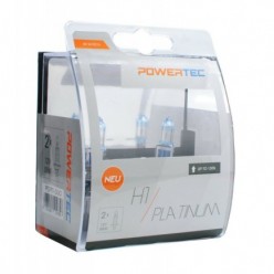 2pcs Powertec Platinum +130% H1 12V Bulb Set Snow White Blue PTZPT1-DUO
