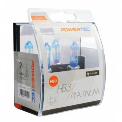 2pcs HB3 Powertec Platinum +130% Bulb Set 12V Headlight Front Fog PTZPTHB3-DUO