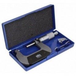 Metric External Micrometer Caliper 25-50mm (0.01mm Graduations) In Case S-MIC50