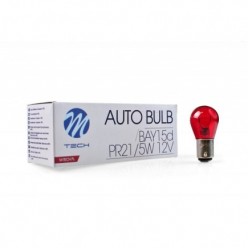 M-TECH 10x Bulb Set BAY15d 12V/21/5W RED Z16