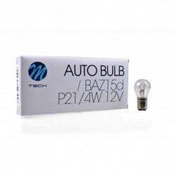 M-TECH 10pcs Bulb Set P21/4W BAZ15d 12V 21/4W CLEAR Stop Brake Lights Z37