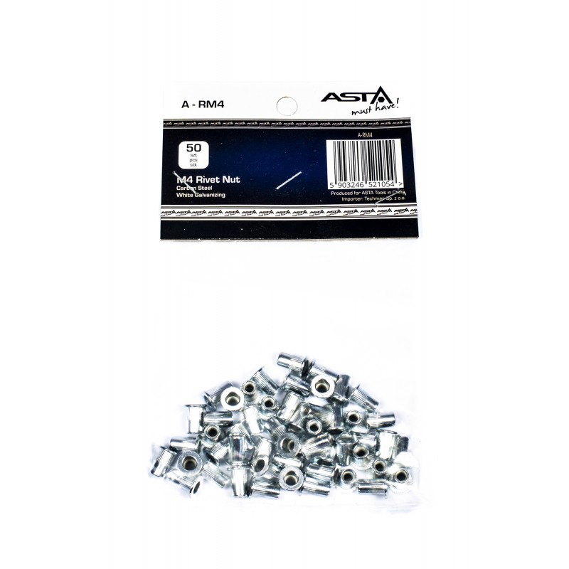 ASTA A-RM4 M4 Threaded Riv Nut Set, Pack of 50 (Cover)