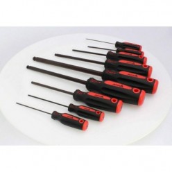 9pcs Hex/ Allen Screwdriver Set (1.5-10mm) Ball End Tip Mounted In Full Handle.