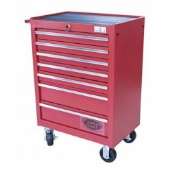 SATRA 4007GR 7 Drawer Roller Tool Cabinet With Ball Bearing Runners (Red)