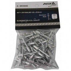 ASTA A-BR4896 Ø4.8x9.6mm Aluminium Blind Rivets (100 Pack)