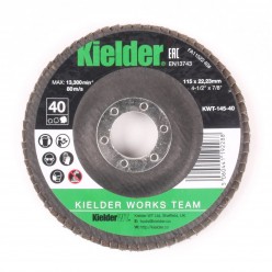 Kielder KWT-145-40 115mm 40 Grit Flap Disc (Cover)