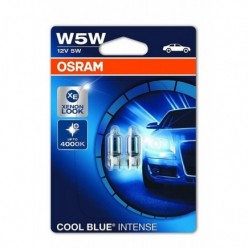 2pcs OSRAM Cool Blue Intense W5W 12V 5W Xenon Effect Sidelight Bulb 2825HCBI-02B