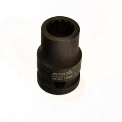 ASTA 525612P 12mm Impact Socket 1/2" Drive 12 Point