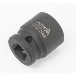 ASTA 525624P 24mm Impact Socket 1/2" Drive 12 Point